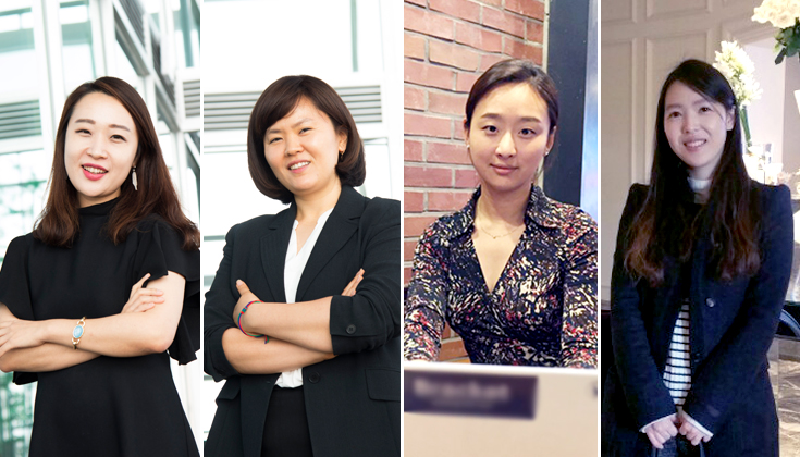 치열한 경쟁을 뚫고 스타트 텔아비브 한국 대회 본선 진출에 성공한 4인의 여성 기업인들. (왼쪽부터)노한나·신윤아·김다정·심소영 대표