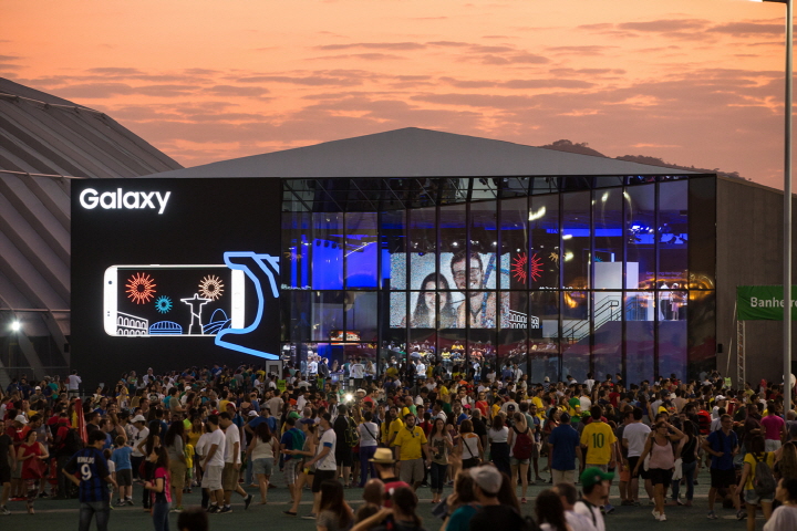 브라질 리우데자네이루 올림픽 파크에 위치한 ‘갤럭시 스튜디오’ 전경. 올림픽 기간 중 총 100만 명 이상의 관람객이 방문했다