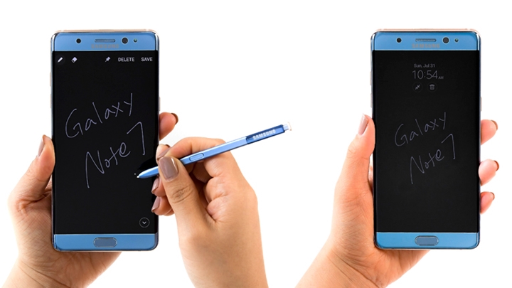 대기화면에서도 메모가 가능한 갤럭시 노트7