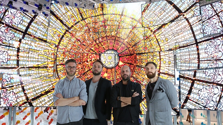 ‘퀀텀닷 하이라이트존’을 기획, 제작한 독일 아티스트 4인방