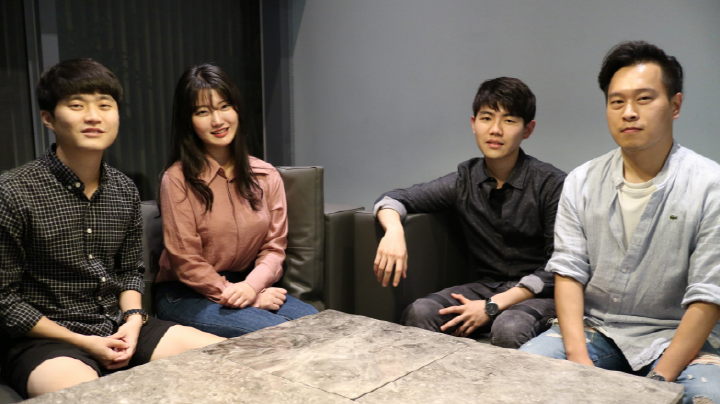 재치 있는 패러디 영상으로 쓰레기 무단투기 문제에 경각심을 불러일으킨 나눔VM 서울3자치회원들. (왼쪽부터)정창대·문정원·유용환·김현구씨