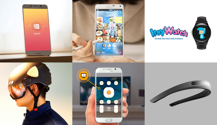 △험온!(Hum on!) △와플(WAFFLE) △이치워치(ItsyWatch) △어헤드(Ahead) △라이콘(LiCON) △핏360(FITT360)