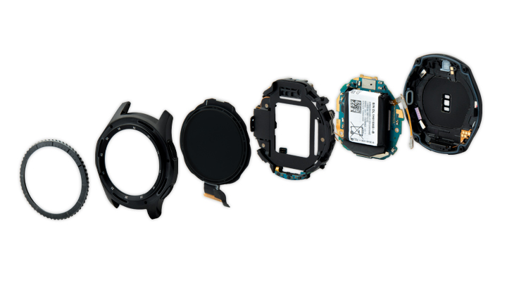 베젤 전면케이스 디스플레이 브래킷 메인보드 후면케이스