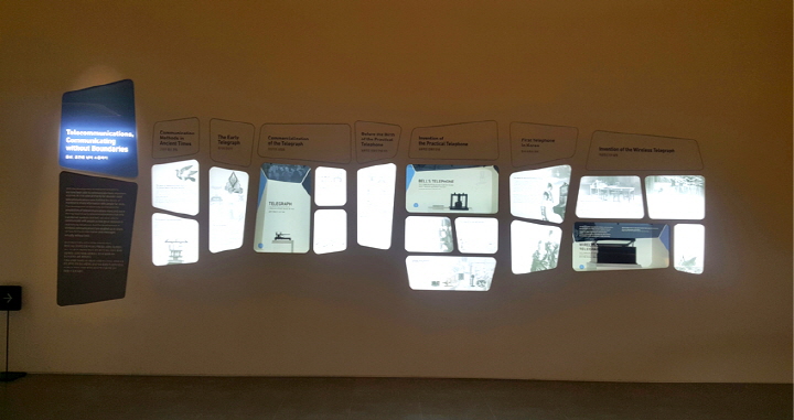 S/I/M 1관에선 모스 부호 탄생에 얽힌 이야기는 물론, 통신의 발달사도 한눈에 살펴볼 수 있습니다