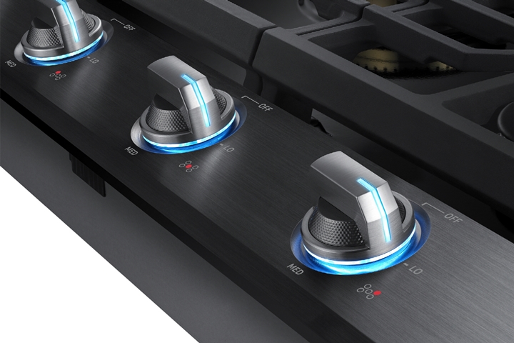 삼성전자 북미향 프리미엄 주방가전 패키지 블랙 스테인리스 디자인 이미지