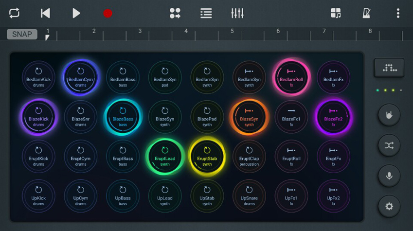 사운드캠프의 송 모드 이미지