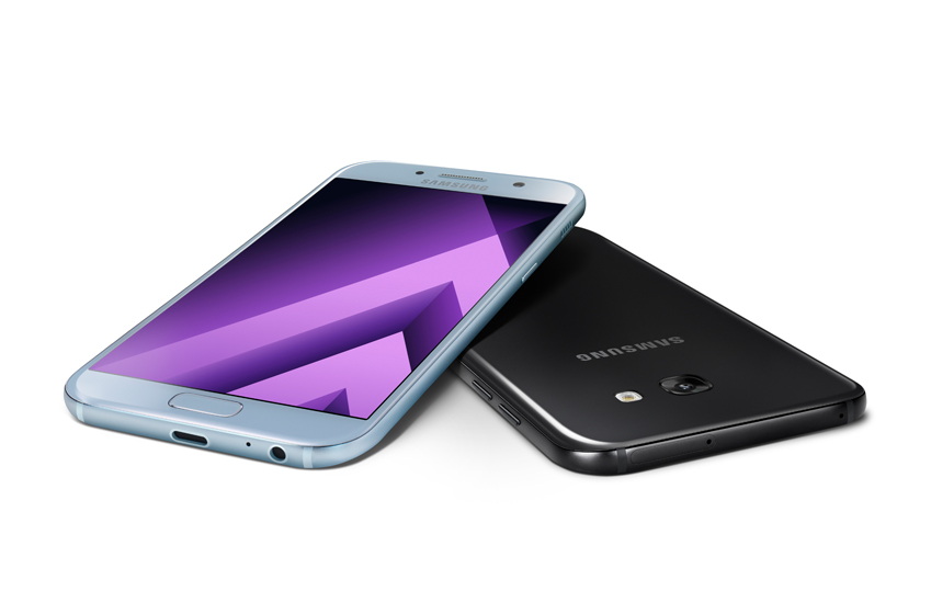 삼성전자 갤럭시 A 이미지(블루미스트,블랙스카이)