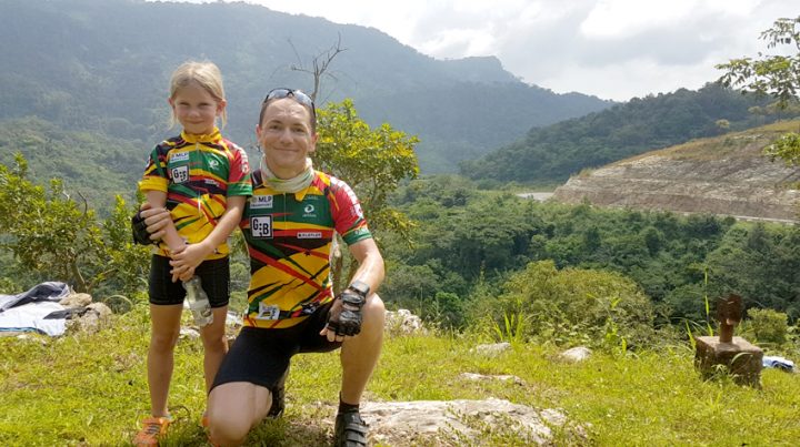 미하엘 뮐러씨와 딸 아우렐리아의 웃고 있는 사진