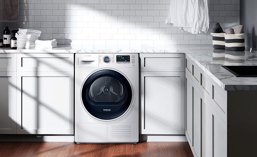 주거환경에 건조기가 설치된 사진