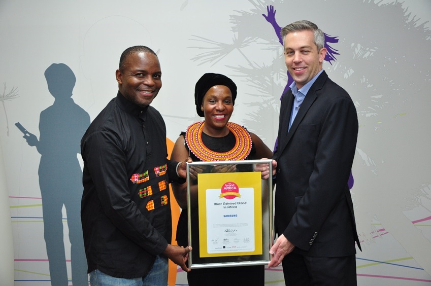 삼성전자는 아프리카 상위 100개 브랜드의 가치 평가를 위해 매년 진행되는 설문인 ‘2016/17년 브랜드 아프리카 100 : 아프리카 최고 브랜드’에서 1위로 선정됐습니다