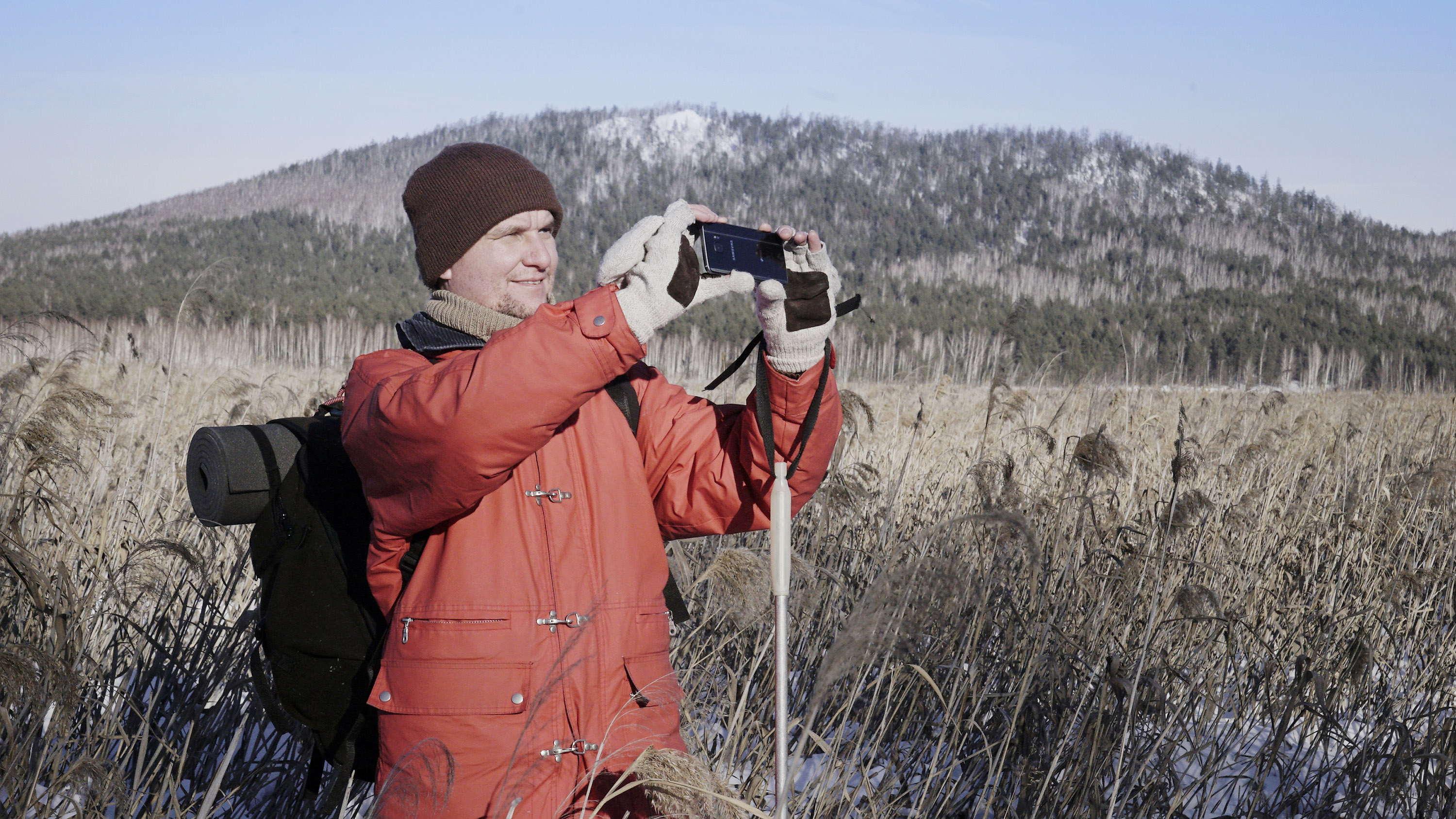 알렉산더 주라블레브가 사진 촬영 하는 모습