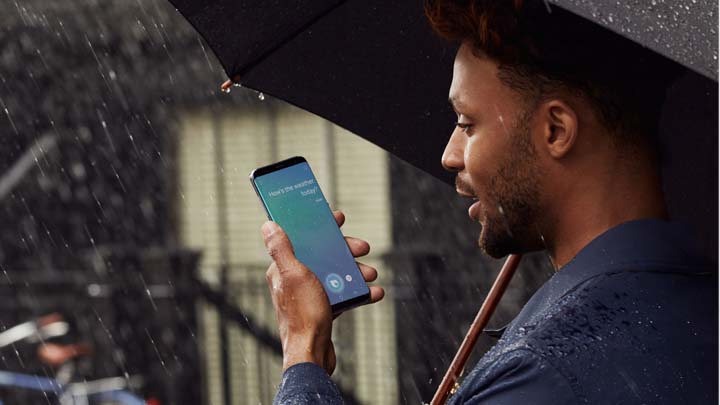 '빅스비 보이스'를 사용하고 있는 이미지