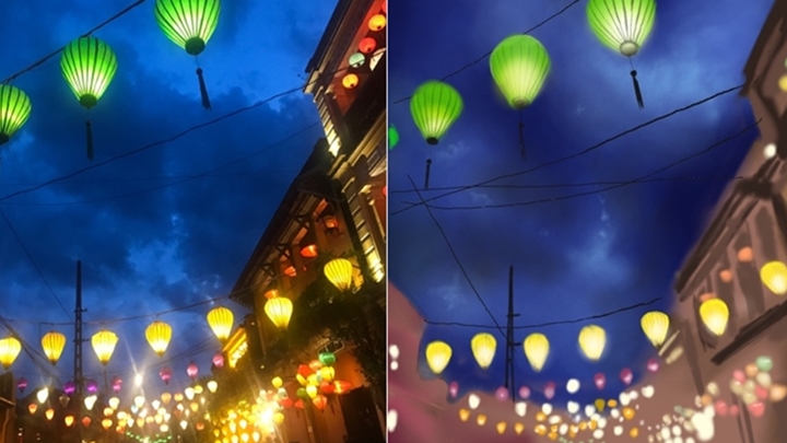 갤럭시 탭 S3로 호이안 올드 타운의 풍경을 담았다