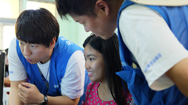 삼성전자 임직원 해외봉사단 카드뉴스 섬네일