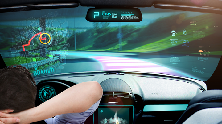 미래의 자율주행 자동차의 모습