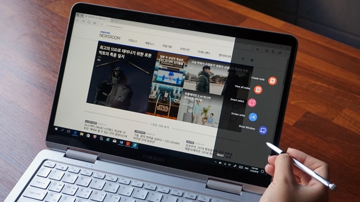 노트북 Pen의 에어커멘드 기능