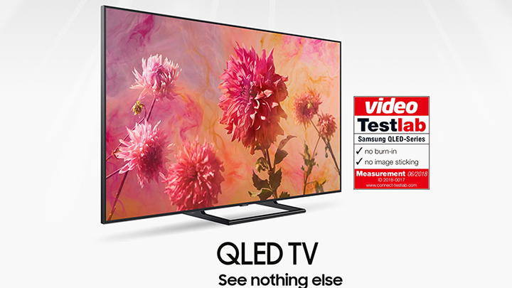 삼성 QLED TV, 獨 평가기관서 '번인·잔상 프리' 입증
