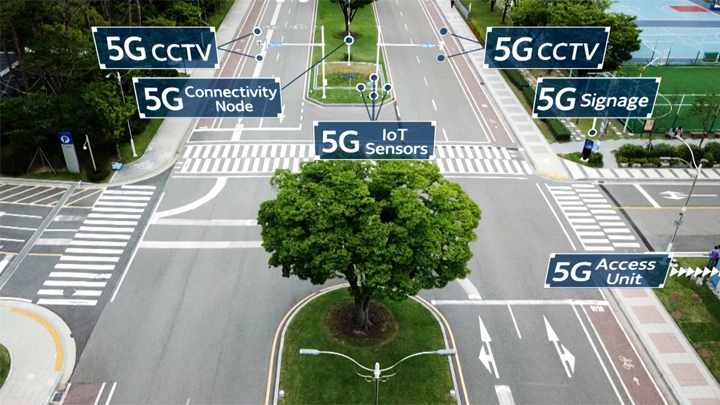 5G cctv / 5G connectivity node /5G IoT sensors / 5G signage /5G acess unit / 5G 시티