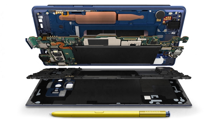 갤럭시 노트 9 내부 이미지