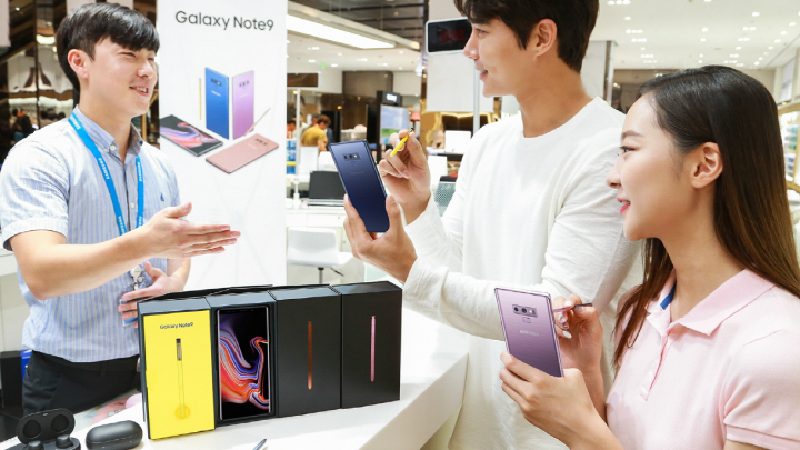 삼성 갤럭시 노트9 사전 예약 판매_모델컷