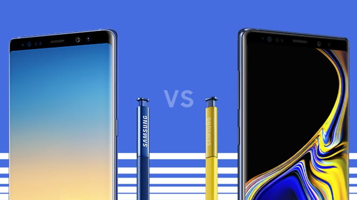 갤럭시 노트8과 갤럭시 노트9 스펙 비교 썸네일