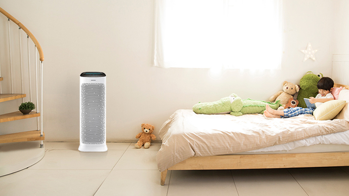 공기청정기가 설치되어 있는 아이방