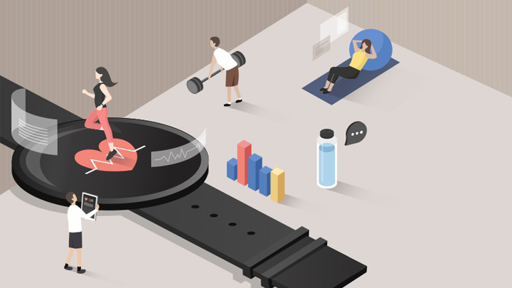 운동하는 사람 일러스트