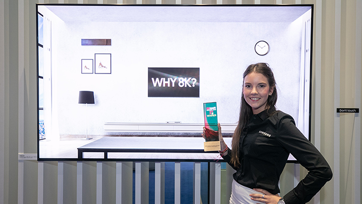 QLED 8K 사이니지 : AV 뉴스 매거진 ‘올해 가장 혁신적인 상업용 디스플레이’ 선정