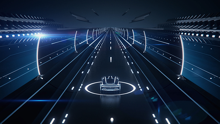 삼성전자 메모리 기술이 도입된 자율 주행 자동차 모습