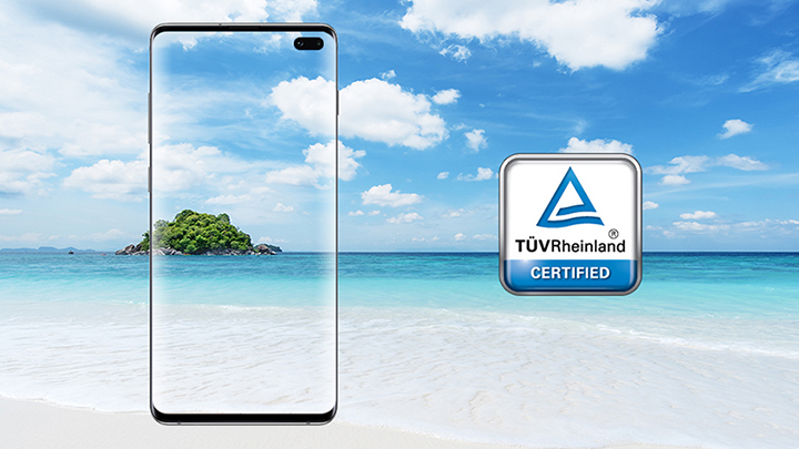TUV Rheinland CERTIFIED 인증 받은 갤럭시 S10 디스플레이