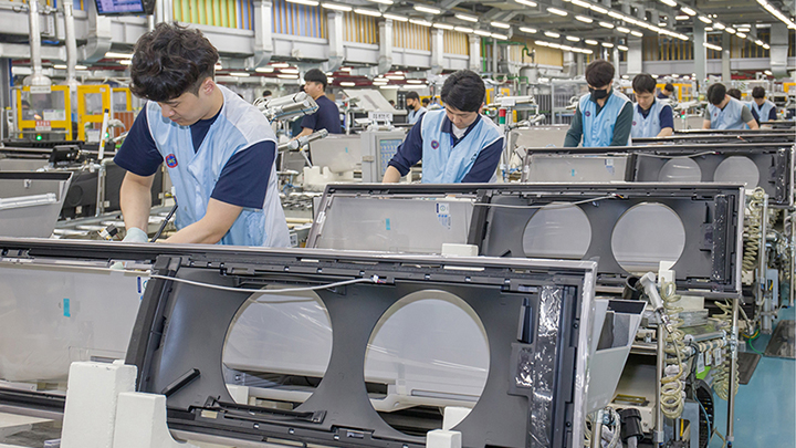 삼성전자, 여름 성수기 앞두고 무풍에어컨 생산라인 풀가동