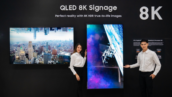 삼성전자가 15일부터 17일까지 태국 방콕에서 개최되는 디스플레이 전문 전시회 ‘동남아 인포콤 2019’에 참가해 퀀텀닷 소재 기술과 8K 고해상도를 접목해 최고의 화질을 구현한 상업용 ‘QLED 8K 사이니지’를 전시한다.