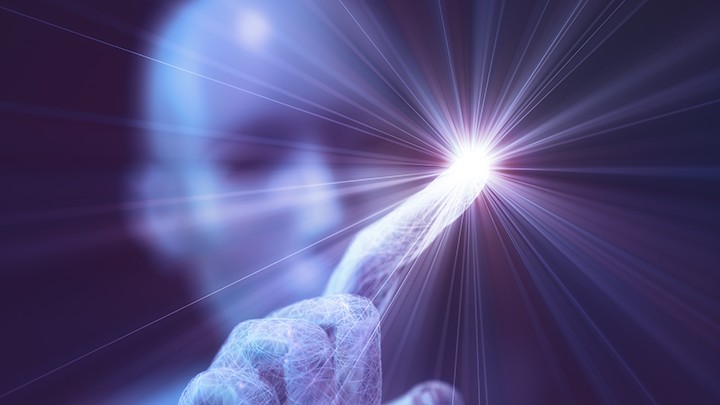 오감을 느끼고 있는 로봇