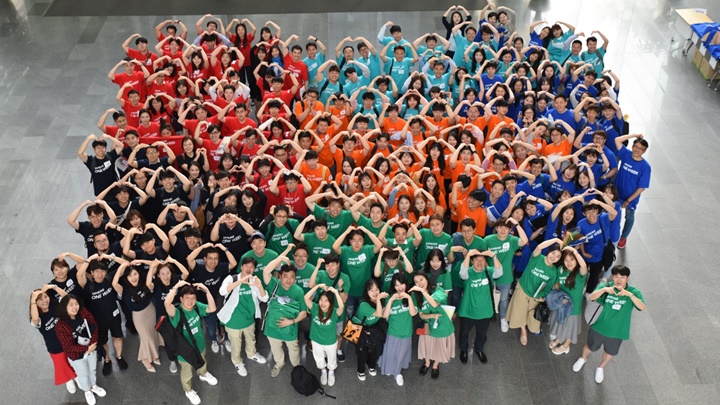 삼성 원위크에 참가한 봉사자들