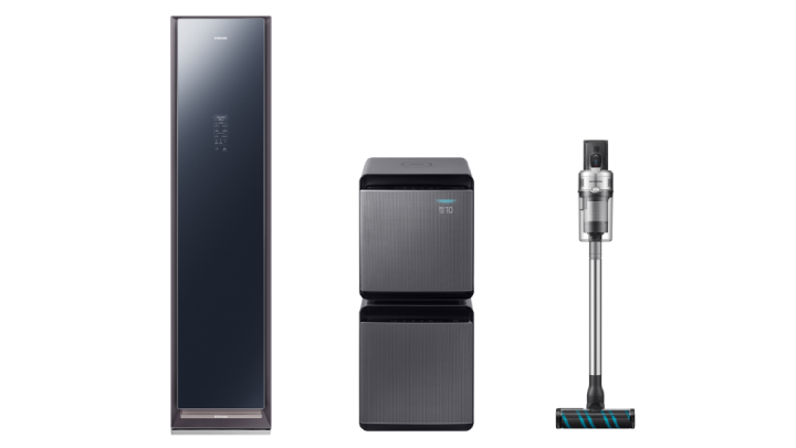 삼성전자 의류청정기 ‘에어드레서’, 공기청정기 ‘무풍큐브’, 무선청소기 ‘제트’ 제품 이미지