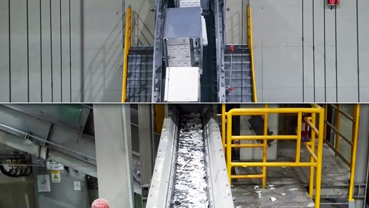 ▲ 냉장고 분해 전(위), 냉장고 분해 후(아래)