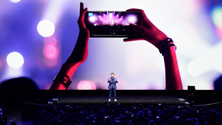 노태문 삼성전자 무선사업부 사업부장이 프레젠테이션 중인 모습