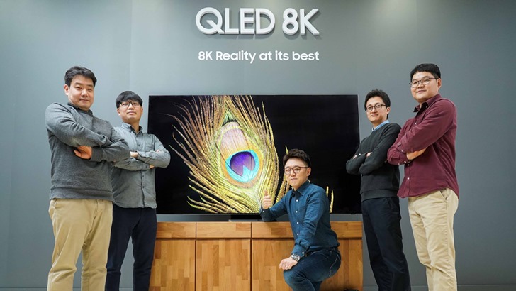 ▲왼쪽부터 영상디스플레이사업부 화질솔루션랩 손영욱, 서귀원, 김준섭, 김범준, 김선석 씨