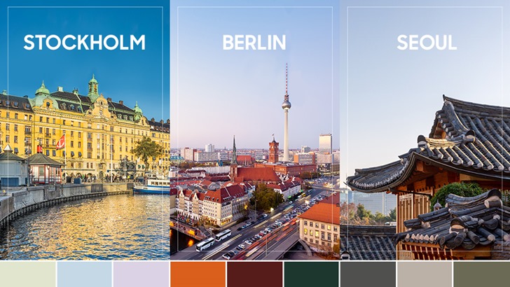 STOCKHOLM BERLIN SEOUL / 비스포크 컬러 팔레트