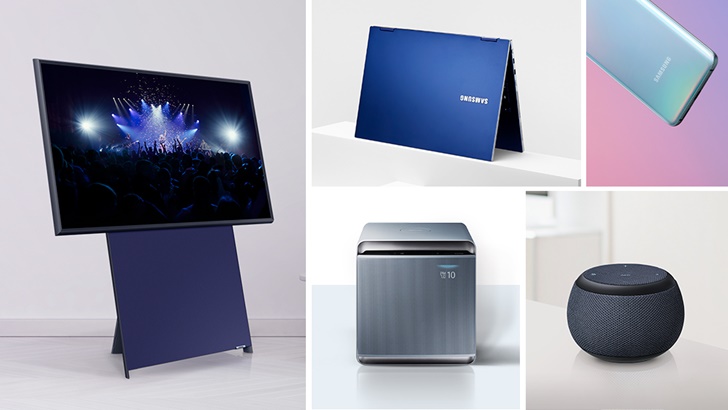 삼성전자의 블루 컬러 제품들