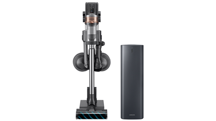 2020년형 프리미엄 무선 청소기 ‘삼성 제트’ (좌측, 모델명:VS20T9278S7), ‘청정스테이션’ (우측, 모델명:VCA-SAE90A)