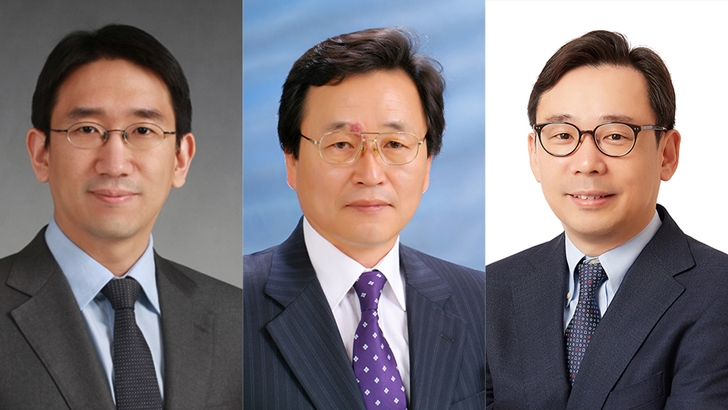 왼쪽부터 KAIST 김정원 교수, 경북대 허남호 교수. KAIST 신의철 교수