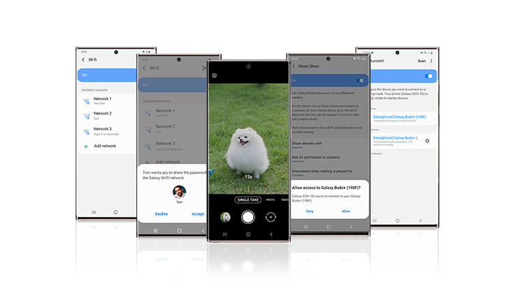 갤럭시 노트 20에서 싱글테이크 촬영 시간을 수정하는 모습