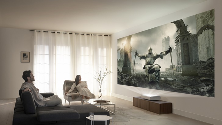 삼성전자 홈 시네마 프로젝터 ‘더 프리미어’ 제품 연출 이미지