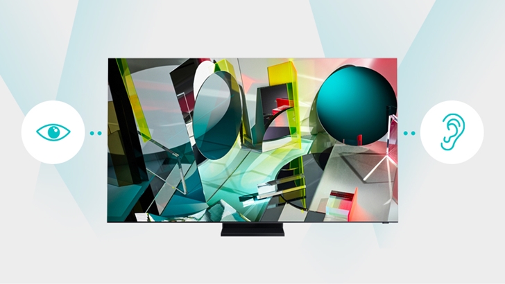 접근성 기술을 표현한 TV 이미지