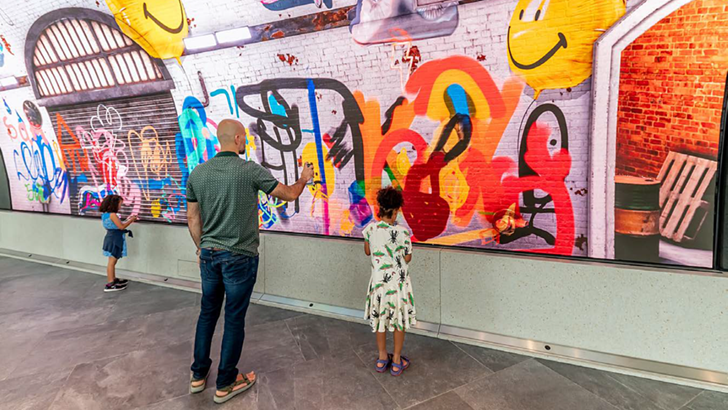 ▲ '갤럭시 그래피티(Galaxy Graffiti)' 체험