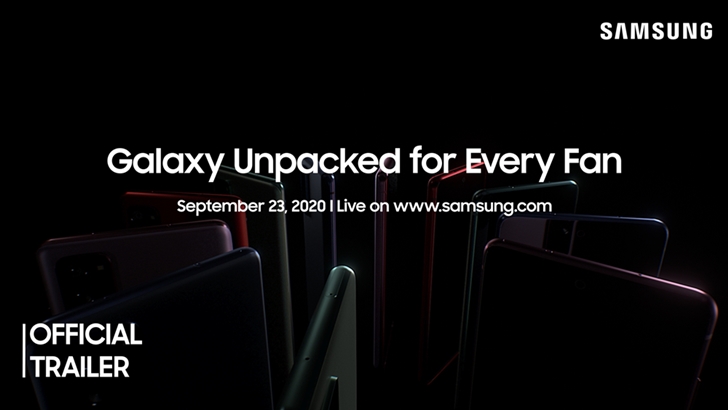 samsung galaxy Unpacked for Every Fan September 23. 2020 Live on www.samsung.com OFFICIAL TRAILER
