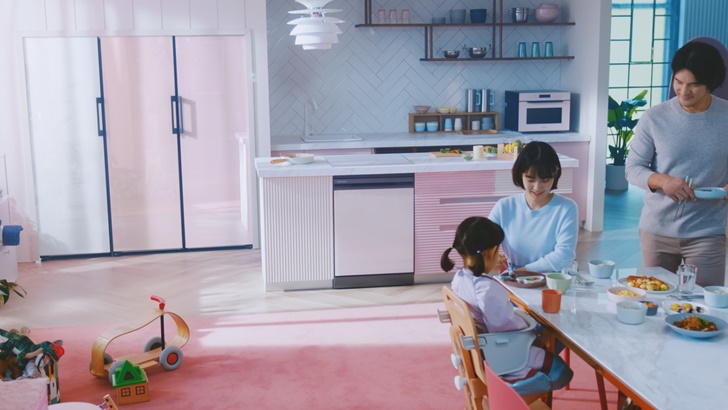 삼성전자 비스포크 키친 유튜브 광고 캡쳐 화면