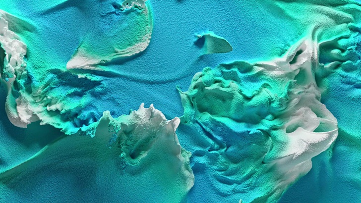 한 편의 시처럼 파도치는 MICRO LED, ‘플루이드 드림’의 한 장면