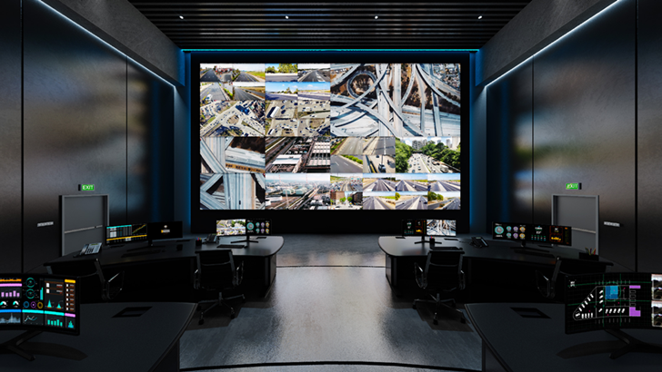 삼성 디지털 사이니지로 꾸민 종합상황실